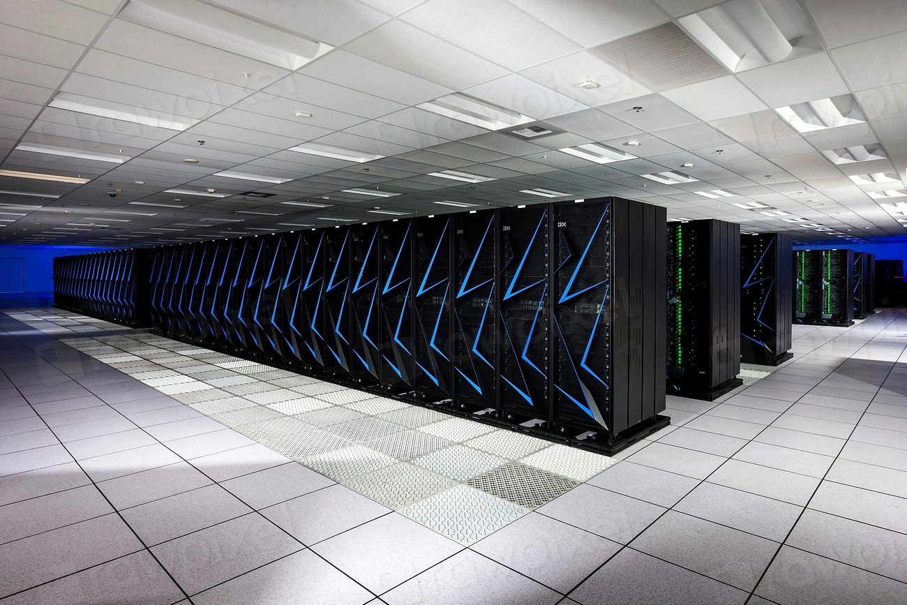 Aisle in a data centre
